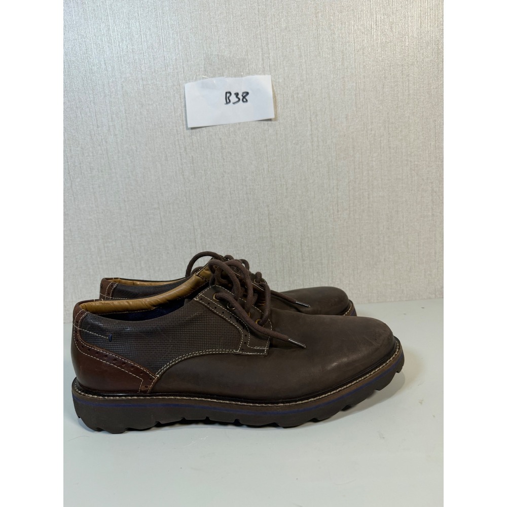 Nunn Bush Otto Plain Toe Oxford, Brown, Men's 10 Wide